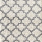 Superior Shaggy-Q494A-White-Grey